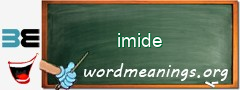 WordMeaning blackboard for imide